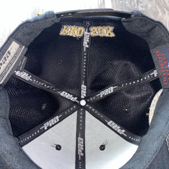 Black Leather Boston Red Sox Snap Back Hat - Picture 10 of 11